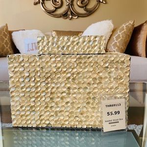 Beaded Wood Box Decor